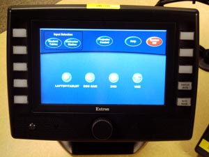 instructor's touch panel
